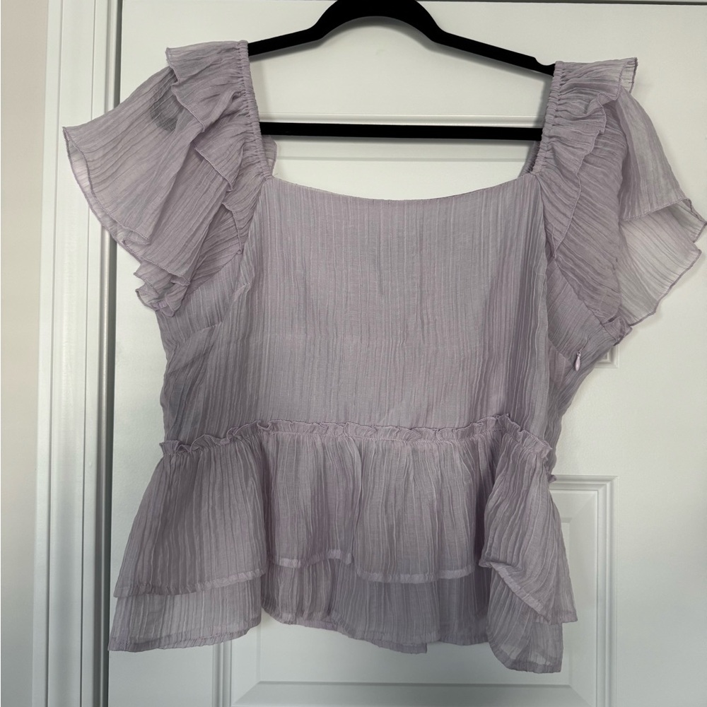 Periwinkle OnTwelth Peplum Top